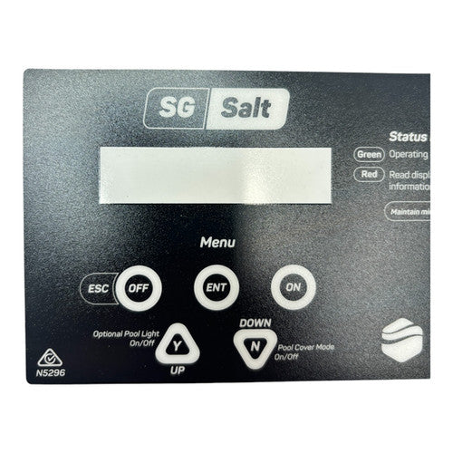 Pool Controls Replacement Front Lable SG Pool Controls Replacement Front Lable SG